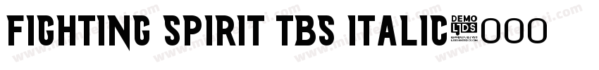 Fighting Spirit TBS Italic字体转换